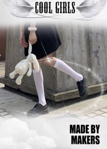 High -knee, thin legs, stockings spring and autumn black long pile pile socks, calf socks