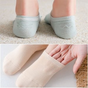 Xinjiang cotton socks Japanese women's socks 2021 Summer thin light -mouth ears socks socks, eyesight ship socks, non -slip invisible socks