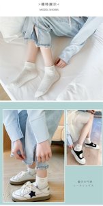 White socks Child socks tide Ins net red style, summer thin summer summer spring and autumn, cute Japanese cotton short