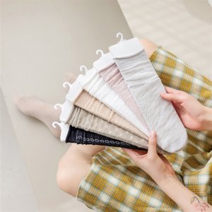 Summer pile of cotton cotton cotton middle socks without bone socks, thin summer women's socks cotton socks ladies long 2310 socks