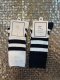 Striped black and white contrasting long socks children ins inS style design new product new product tide brand cotton casual socks